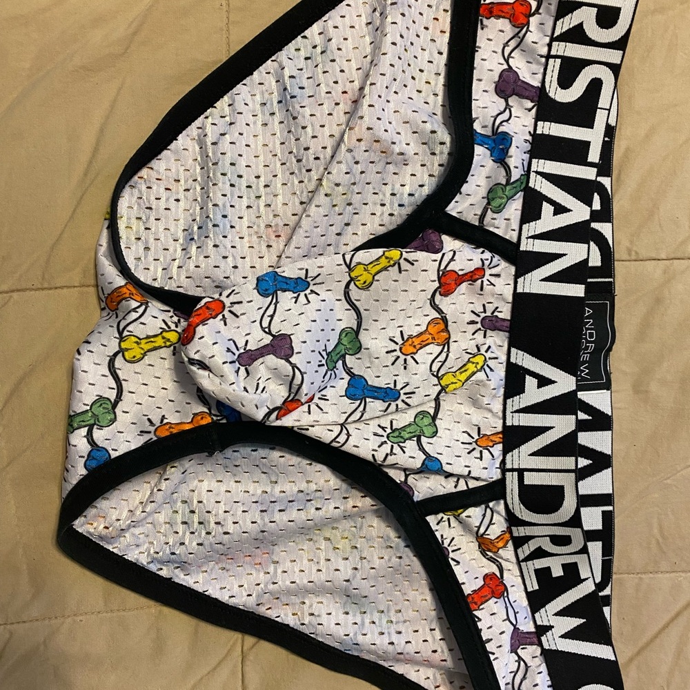 Andrew Christian mesh briefs size Medium